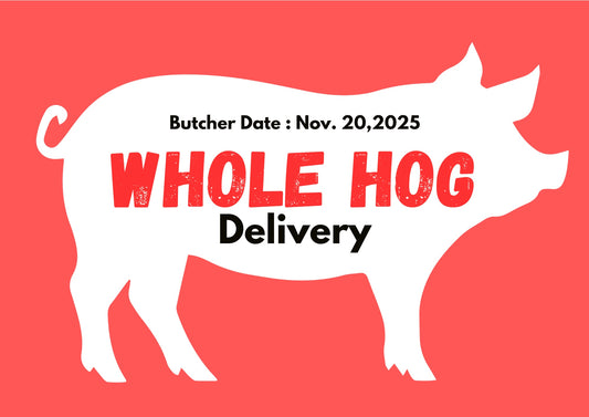 PREORDER DEPOSIT for Whole Hog, Delivery