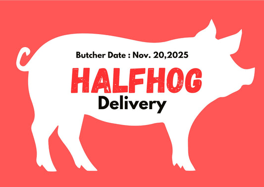 PREORDER DEPOSIT for Half Hog, Delivery