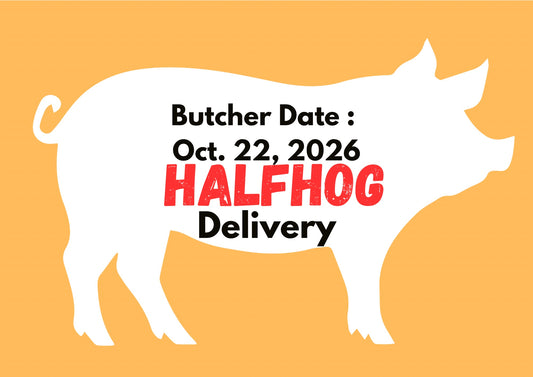PREORDER DEPOSIT for Half Hog, Delivery