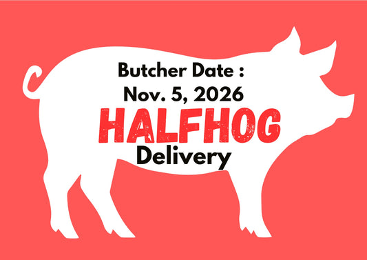 PREORDER DEPOSIT for Half Hog, Delivery
