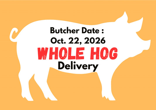 PREORDER DEPOSIT for Whole Hog, Delivery