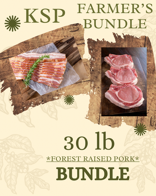 Farmers Bundle Forest Raised Pork 30lb Tote